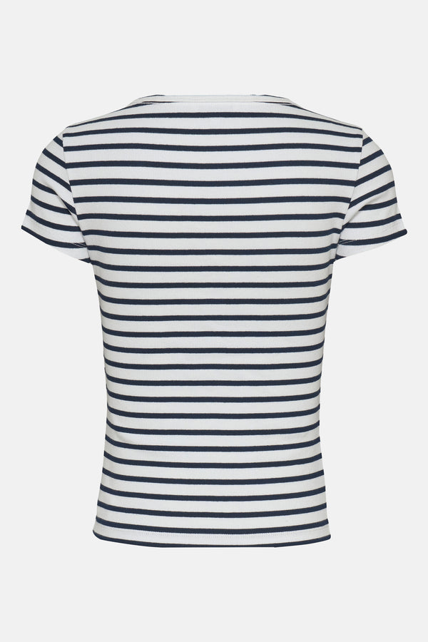 Top uni manches courtes Blanc - Tommy Jeans