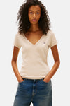 T-shirt met korte mouwen - beige