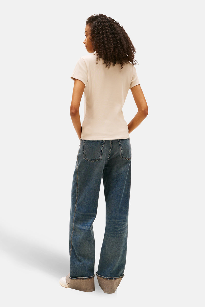 T-shirt met korte mouwen - beige