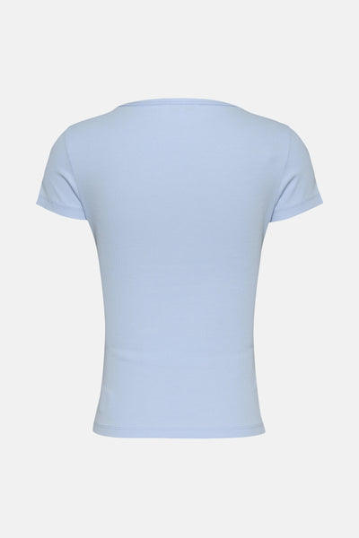 Top uni manches courtes Bleu - Tommy Jeans