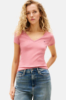 T-shirt met korte mouwen - roze