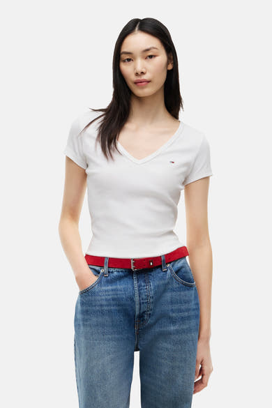 Top (korte mouwen) wit - TOMMY JEANS