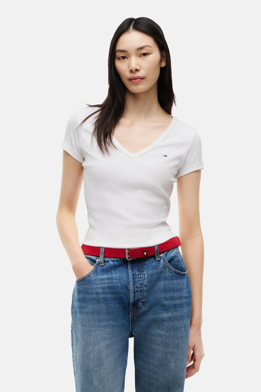 Top (korte mouwen) wit - TOMMY JEANS