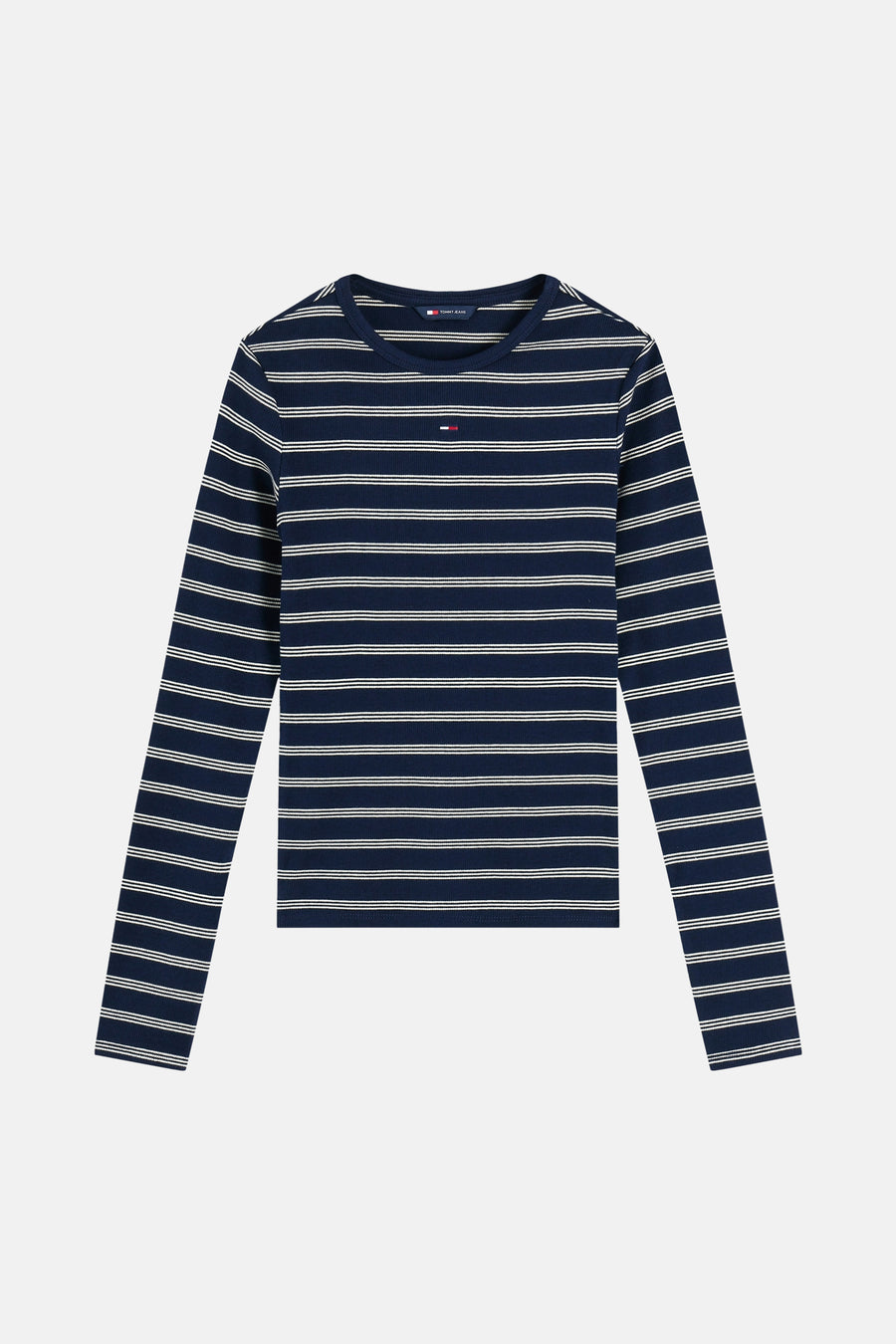 Top uni manches longues bleu - TOMMY JEANS