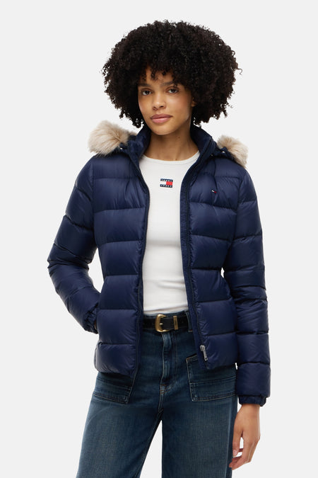 Dames tops jas gewatteerd bleu - TOMMY JEANS