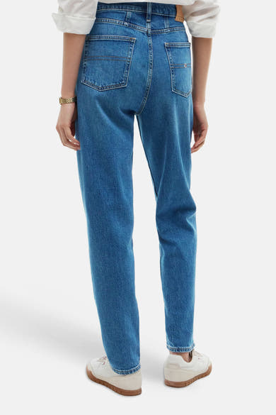 MOM JEAN - mid blue denim