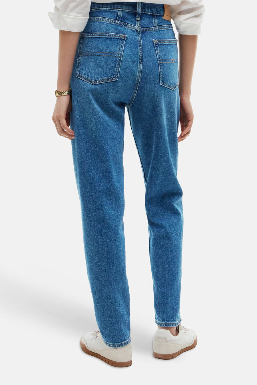MOM JEAN - mid blue denim