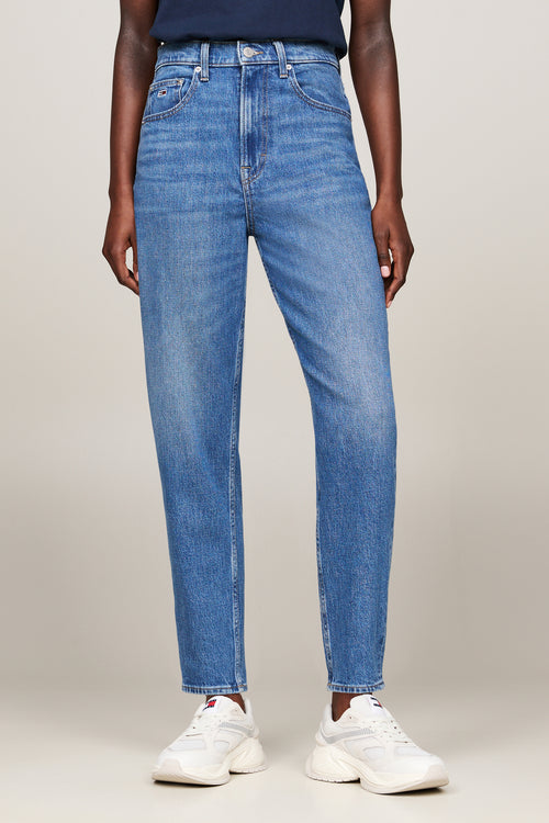 MOM JEAN - mid blue denim