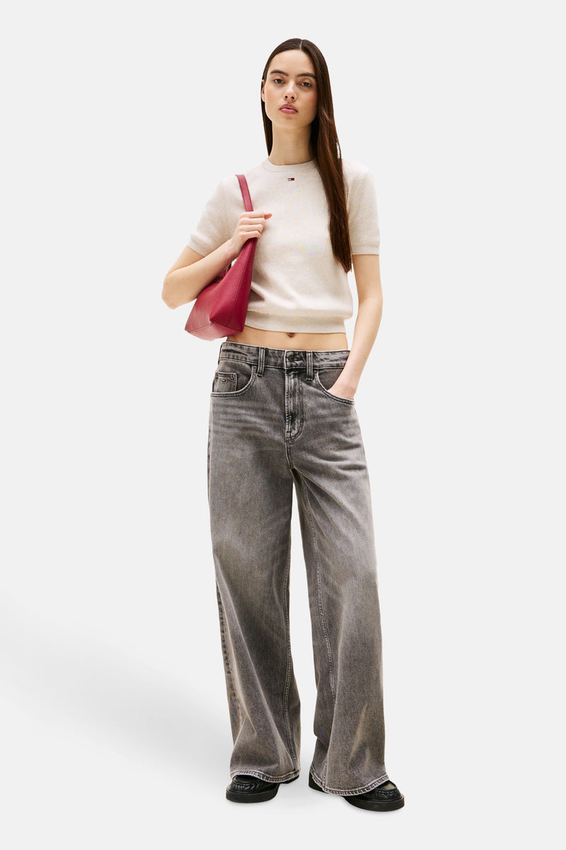 Pull à col rond - beige