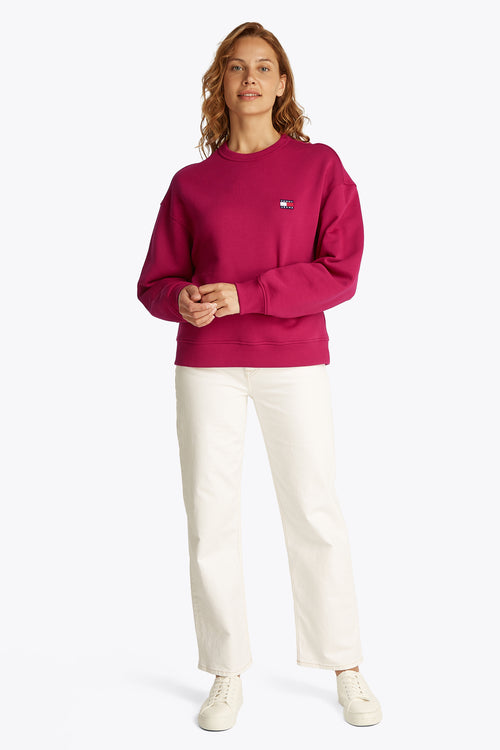 Sweater met ronde hals Rood - TOMMY JEANS