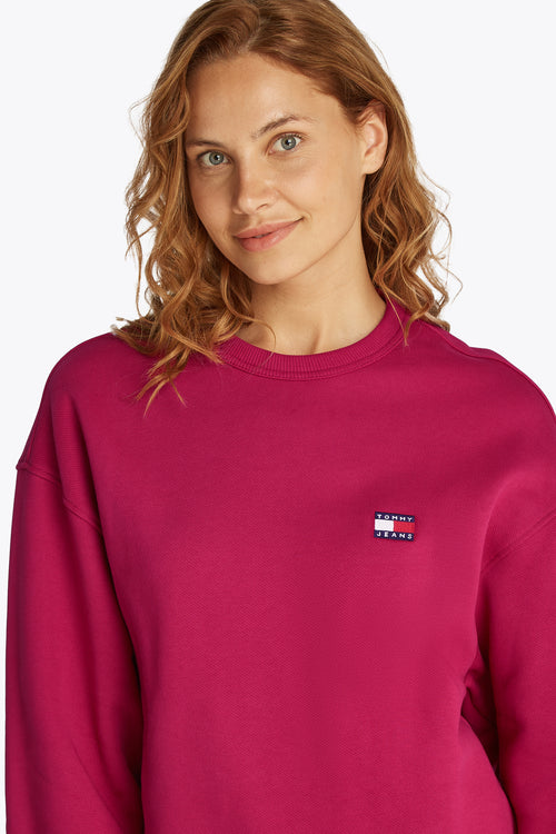 Sweater met ronde hals Rood - TOMMY JEANS