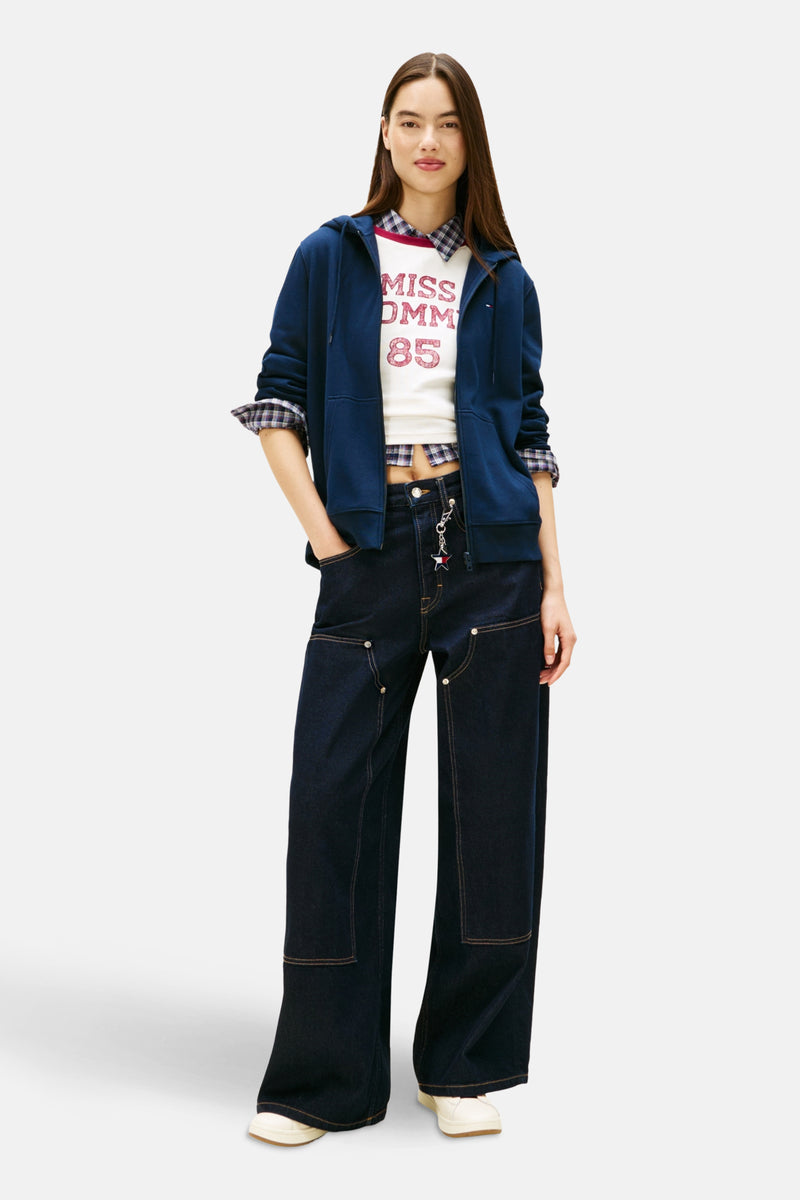 Sweater met kap - blauw