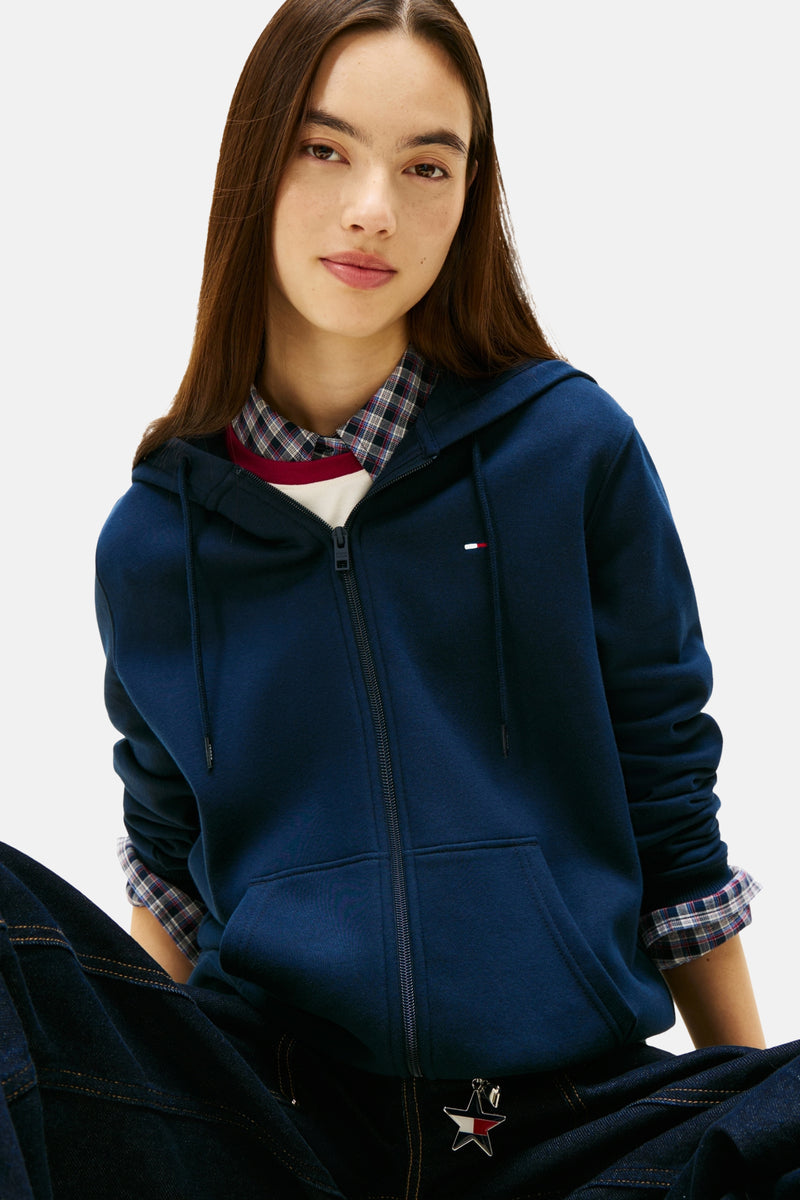 Sweater met kap - blauw