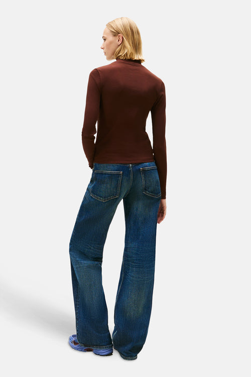 T-shirt met lange mouwen - bruin