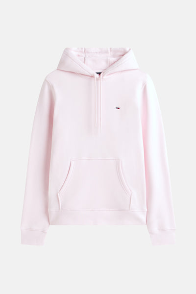 Sweat rose à capuche de TOMMY JEANS, avec cordon de serrage et poche kangourou.