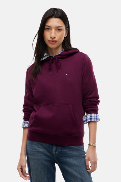 Sweater met kap - paars