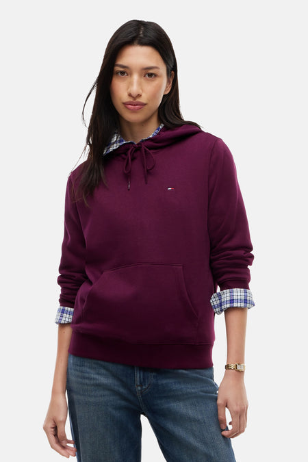 Sweater met kap - paars