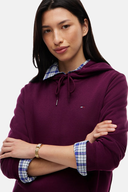 Sweater met kap - paars