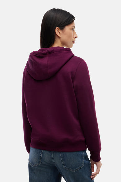 Sweater met kap - paars
