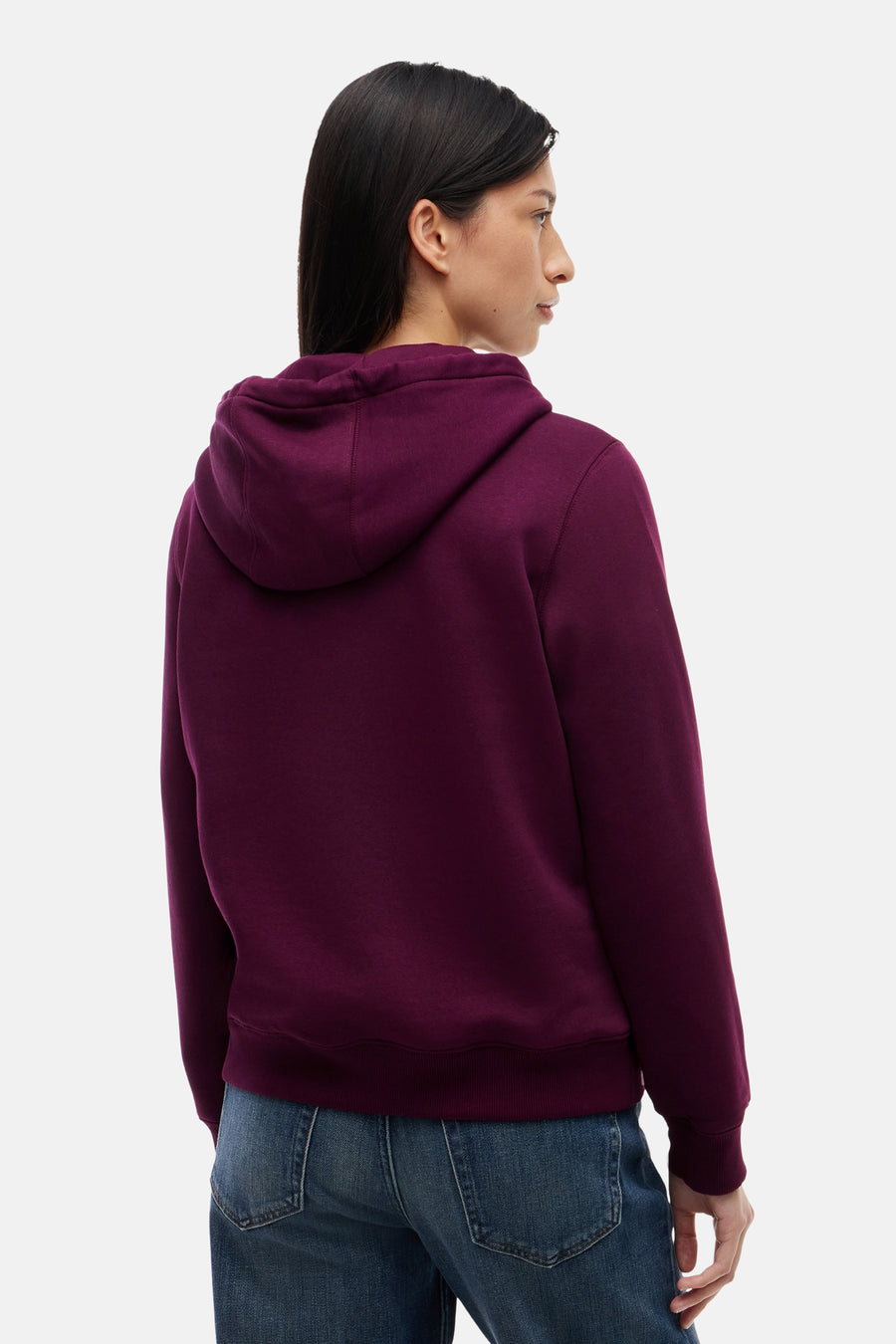 Sweater met kap - paars