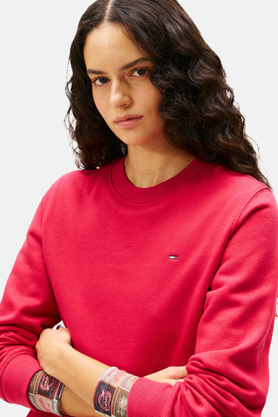 Sweatshirt met ronde hals van TOMMY JEANS, lange mouwen met versierde manchetten.