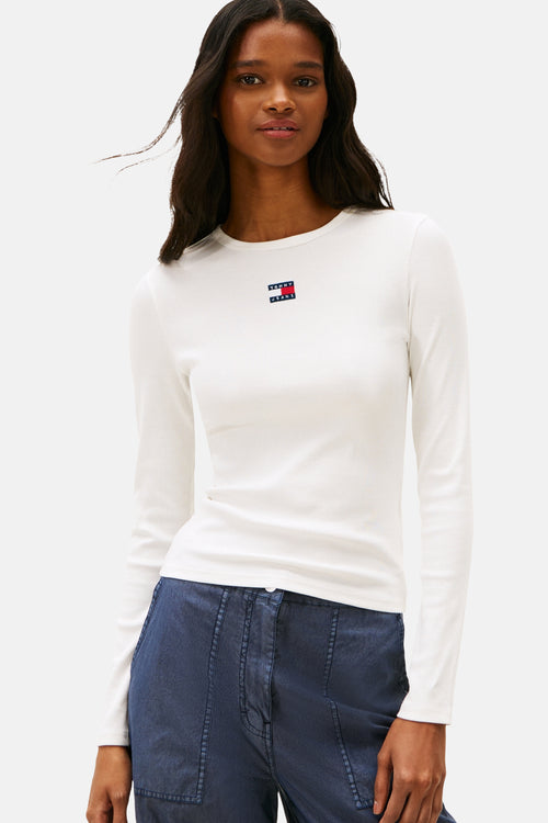 T-shirt met lange mouwen - wit