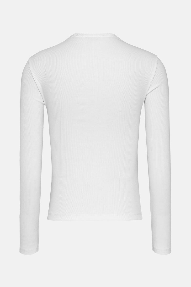 T-shirt met lange mouwen - wit