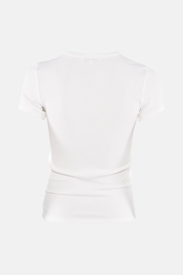 Top uni manches courtes Blanc - Tommy Jeans