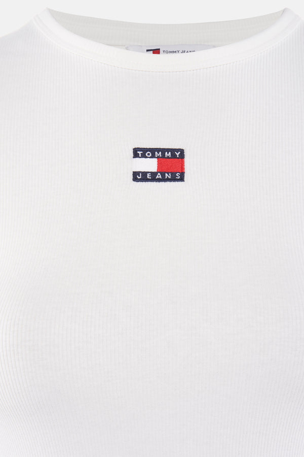 Top uni manches courtes Blanc - Tommy Jeans