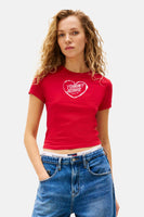 T-shirt met korte mouwen - rood