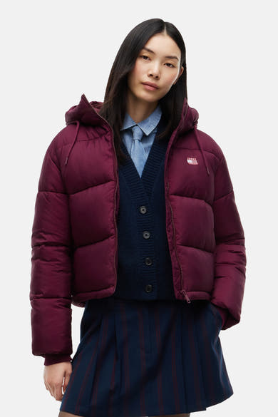 Dames tops jas gewatteerd rouge - TOMMY JEANS