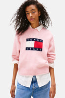 Trui met ronde hals Roze - TOMMY JEANS