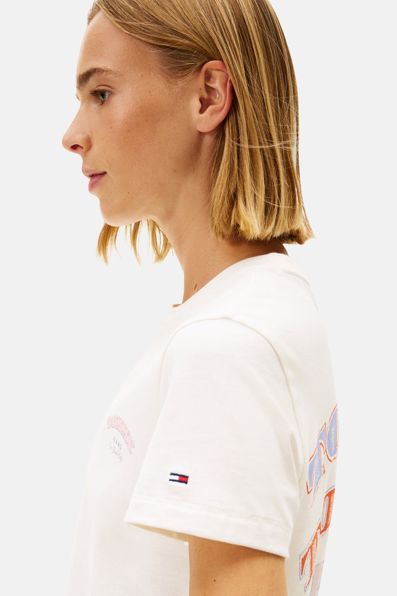 T-shirt met korte mouwen - Ecru