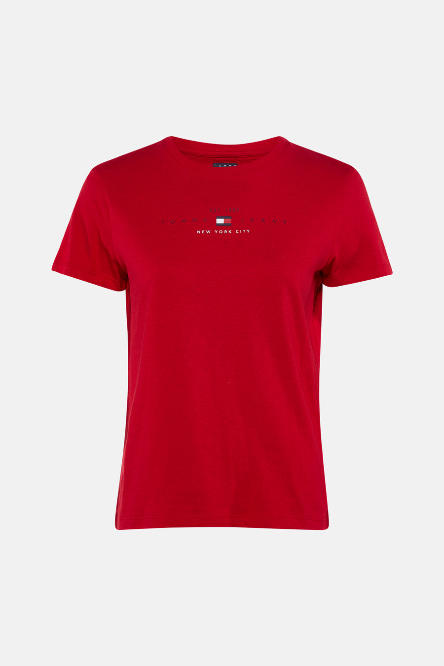 Top uni manches courtes rouge - TOMMY JEANS