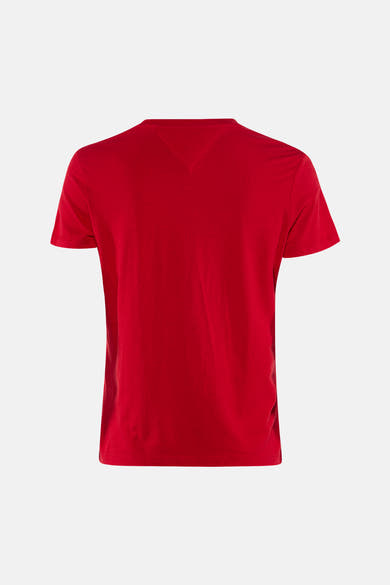 Top uni manches courtes rouge - TOMMY JEANS
