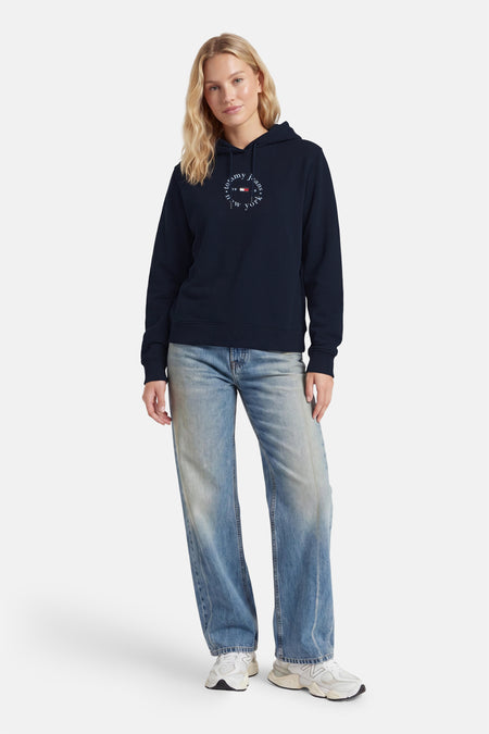 Sweat à capuche - bleu