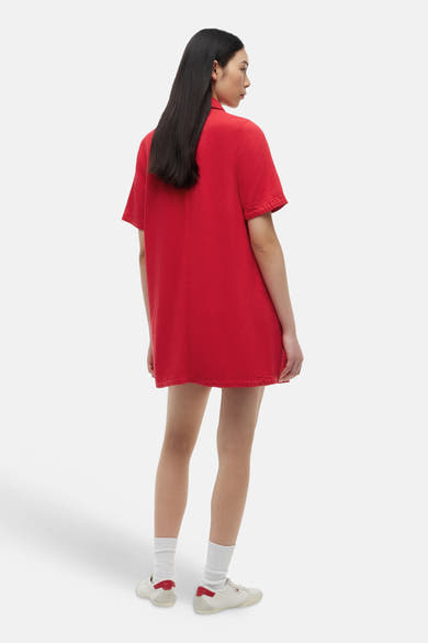 Kleedje met korte mouwen - rood