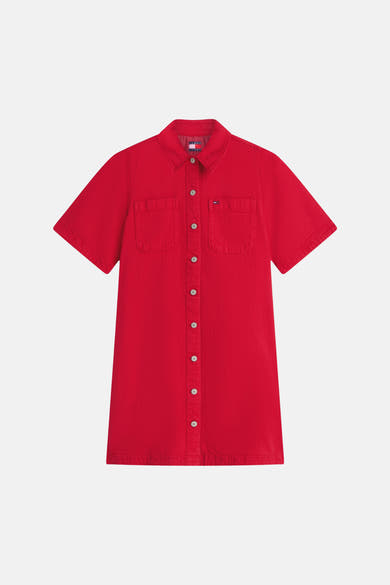 Kleedje met korte mouwen - rood