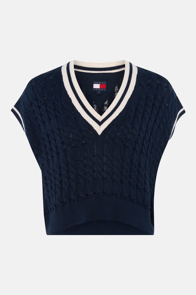 Giletkorte zonder mouw - blauw