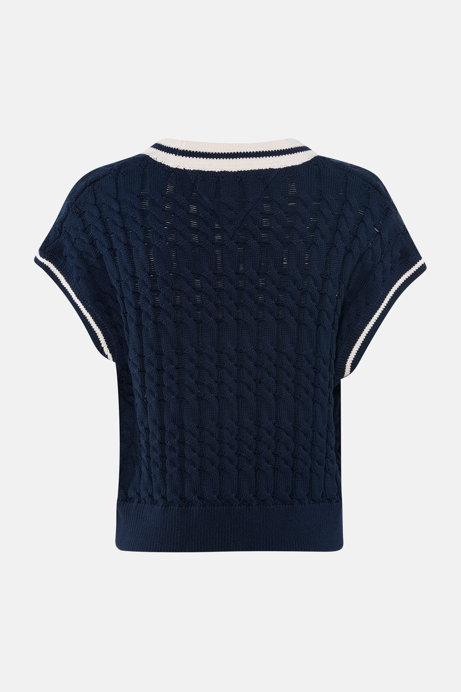Giletkorte zonder mouw - blauw