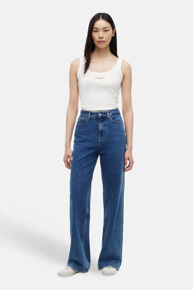 Jeans wide mid blue denim - TOMMY JEANS