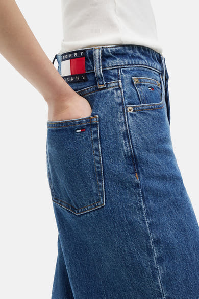 Jeans wide mid blue denim - TOMMY JEANS