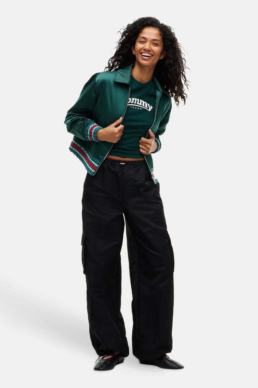 T-shirt (korte mouwen) groen - TOMMY JEANS
