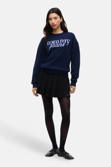 Sweat col rond bleu - TOMMY JEANS