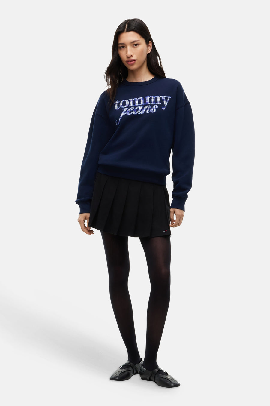 Sweat col rond bleu - TOMMY JEANS