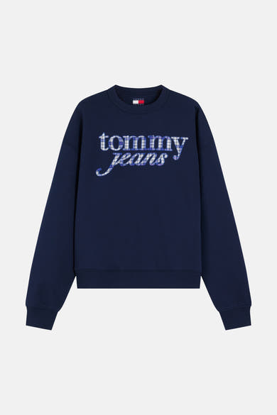 Sweat col rond bleu - TOMMY JEANS
