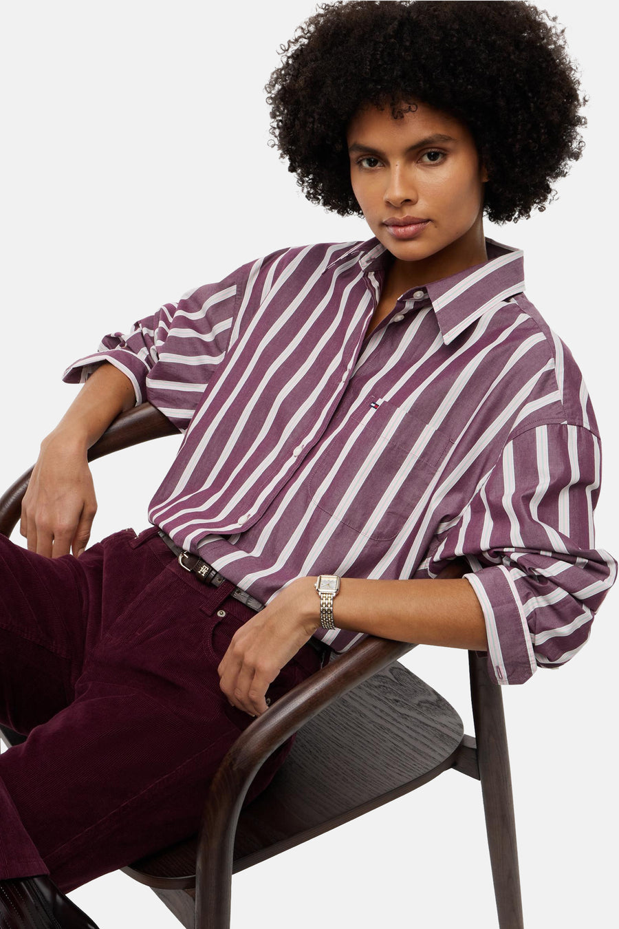 Chemise à manches longues - multicolore