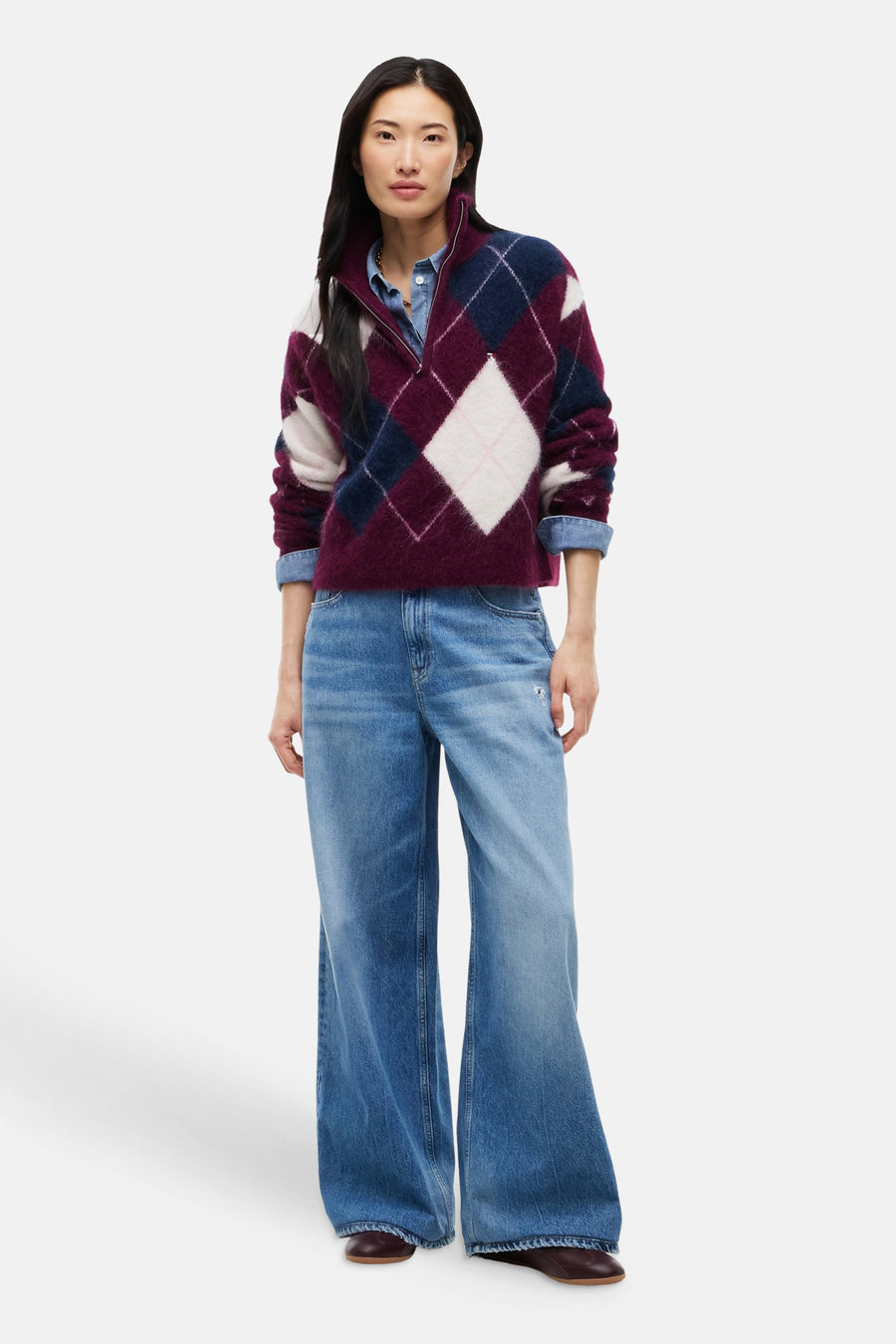 Trui met rolkraag multicolor - TOMMY JEANS