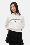Pull col O - blanc