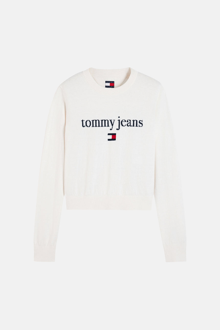Pull col O - blanc